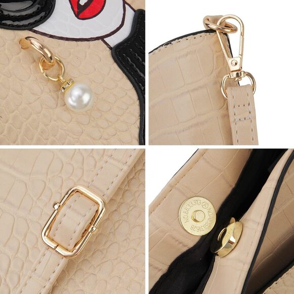 Bag Pebble Grain Domed Satchel - Picture 6 of 9